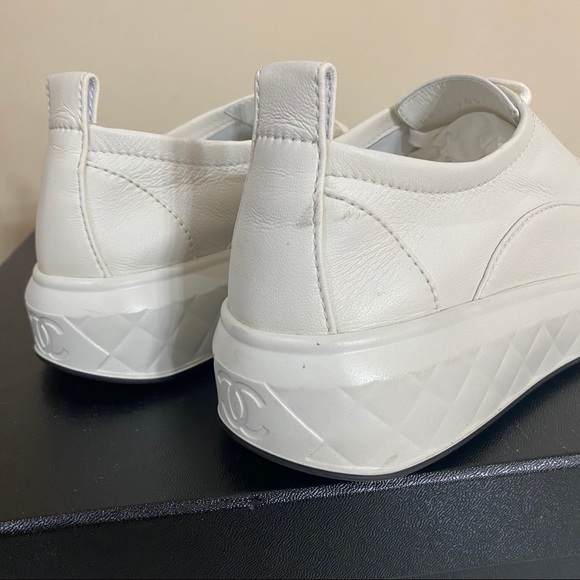 Sold 🔑 Chanel Platform Sneakers Size 37.5 - Picture 6 of 11